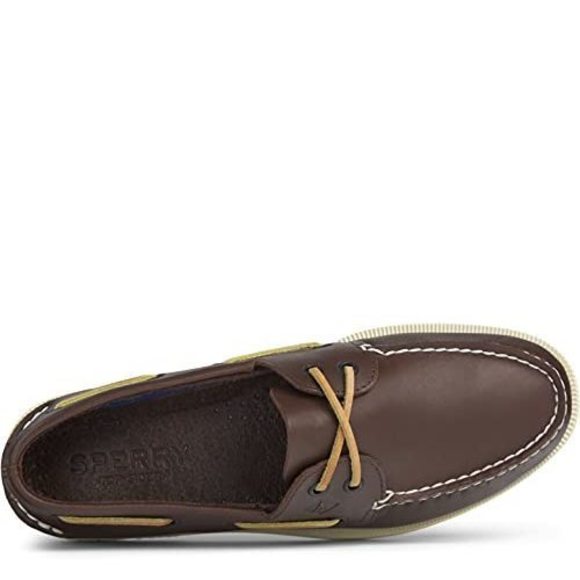 SPERRY MEN'S AUTHENTIC ORIGINAL 2-EYE BOAT SHOE, BROWN, 9 M US